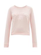 Matchesfashion.com The Upside - Bronte One Love Cotton Sweatshirt - Womens - Pink