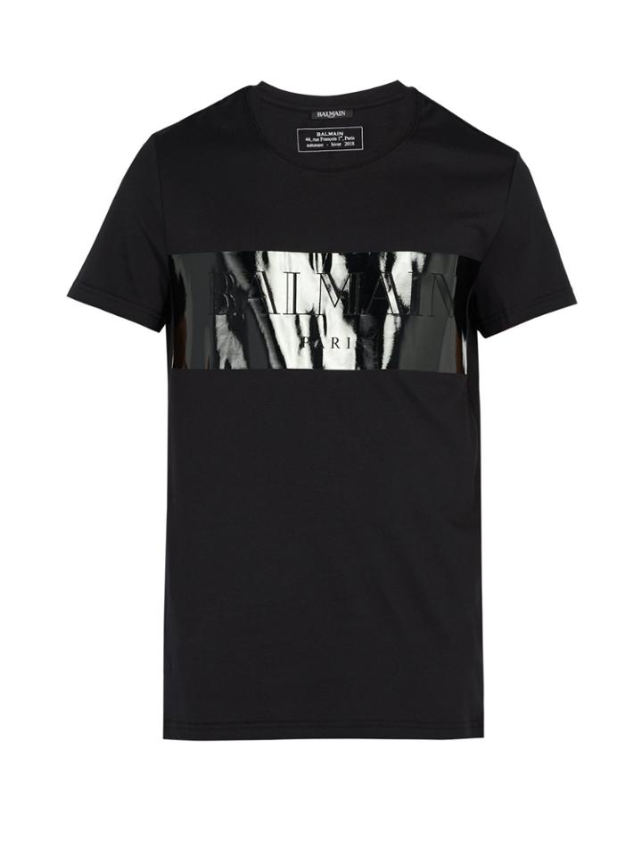 Balmain Laminated Logo T-shirt