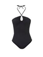 Ladies Beachwear Sara Cristina - Bahia Halterneck Swimsuit - Womens - Black