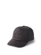 Valentino Garavani - V-logo Embroidered Cotton Baseball Cap - Mens - Black