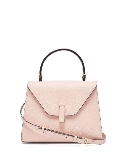 Valextra - Iside Mini Saffiano Leather Bag - Womens - Light Pink