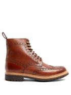 Matchesfashion.com Grenson - Fred Leather Brogue Boots - Mens - Brown