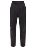 Ahluwalia - Great Grandad Upcycled-shell Straight-leg Trousers - Mens - Black