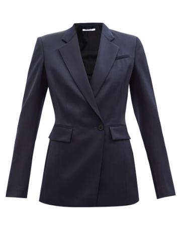 Another Tomorrow - Merino-twill Jacket - Womens - Navy