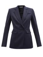 Another Tomorrow - Merino-twill Jacket - Womens - Navy
