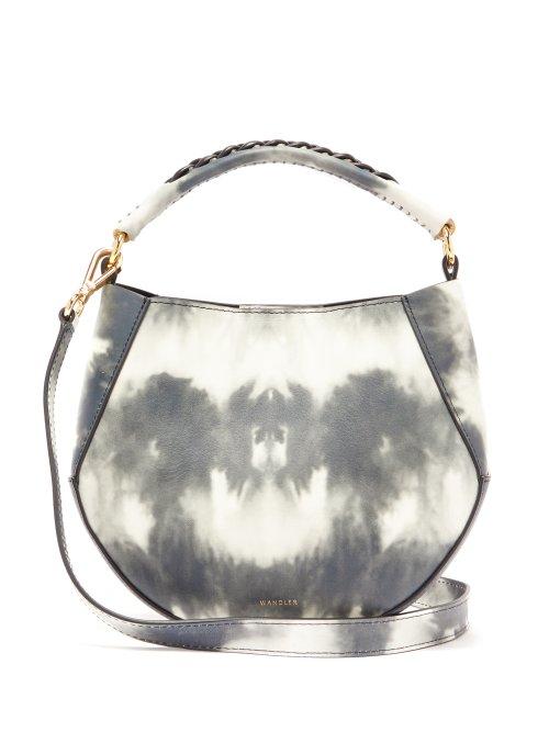 Matchesfashion.com Wandler - Corsa Mini Tie Dye Leather Tote Bag - Womens - Grey White