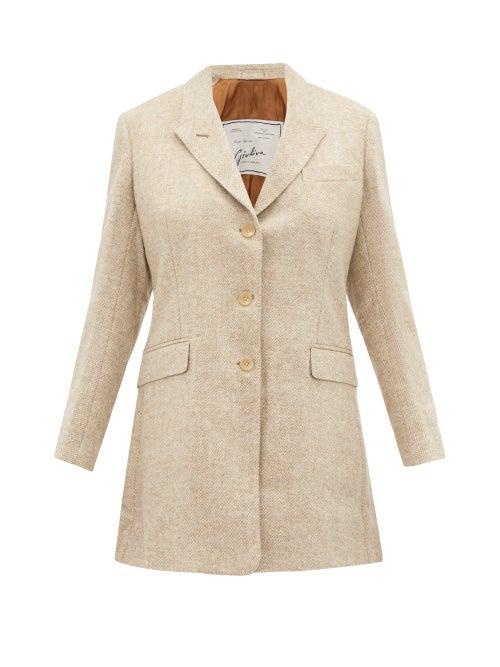 Matchesfashion.com Giuliva Heritage Collection - The Karen Single Breasted Wool Blazer - Womens - Cream