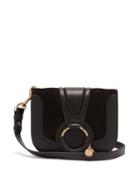Matchesfashion.com See By Chlo - Hana Small Leather And Suede Cross-body Bag - Womens - Black