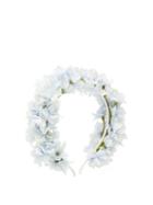 Matchesfashion.com Philippa Craddock - Delphinium Faux Flower Headband - Womens - Light Blue