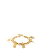 Matchesfashion.com Orit Elhanati - Papaya 24kt Gold Plated Charm Bracelet - Womens - Gold