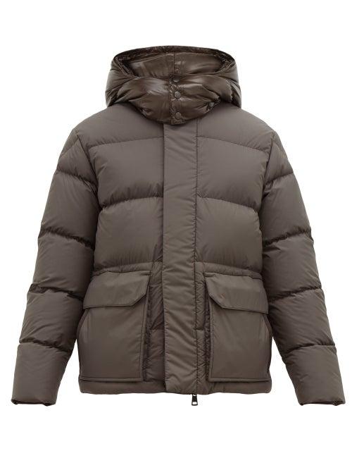 Matchesfashion.com Moncler - Glacier Down Filled Padded Coat - Mens - Khaki