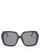 Matchesfashion.com Le Specs - Frofro Oversized Square Sunglasses - Womens - Black