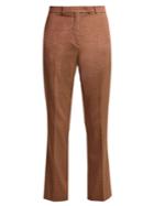 Etro Violante Floral-jacquard Cropped Trousers
