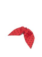 Matchesfashion.com Fendi - Karligraphy-print Silk-twill Hair Clip - Womens - Red