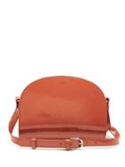 Matchesfashion.com A.p.c. - Half Moon Patent Leather Cross Body Bag - Womens - Orange
