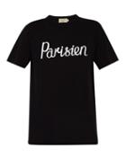 Matchesfashion.com Maison Kitsun - Parisien Cotton T Shirt - Mens - Black