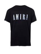 Amiri - Paisley Logo-print Jersey T-shirt - Mens - Black