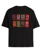 Matchesfashion.com Marcelo Burlon - Tarot Card Cotton T Shirt - Mens - Black