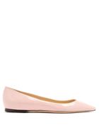 Jimmy Choo Romy Patent-leather Flats