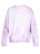 Matchesfashion.com Audrey Louise Reynolds - Tie Dye Cotton Sweatshirt - Mens - Purple