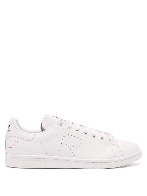 Matchesfashion.com Raf Simons X Adidas - Stan Smith Low Top Leather Trainers - Mens - White