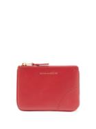 Matchesfashion.com Comme Des Garons Wallet - Leather Pouch - Womens - Red