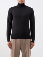 Brioni - Roll-neck Cashmere-blend Sweater - Mens - Black