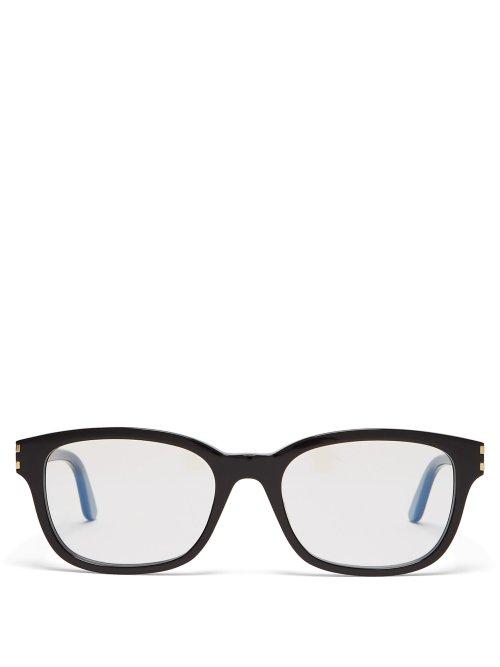 Matchesfashion.com Cartier Eyewear - C Dcor Acetate Glasses - Mens - Black