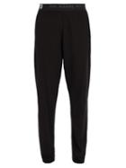 Matchesfashion.com Y-3 - Logo Print Cotton Blend Long John Trousers - Mens - Black