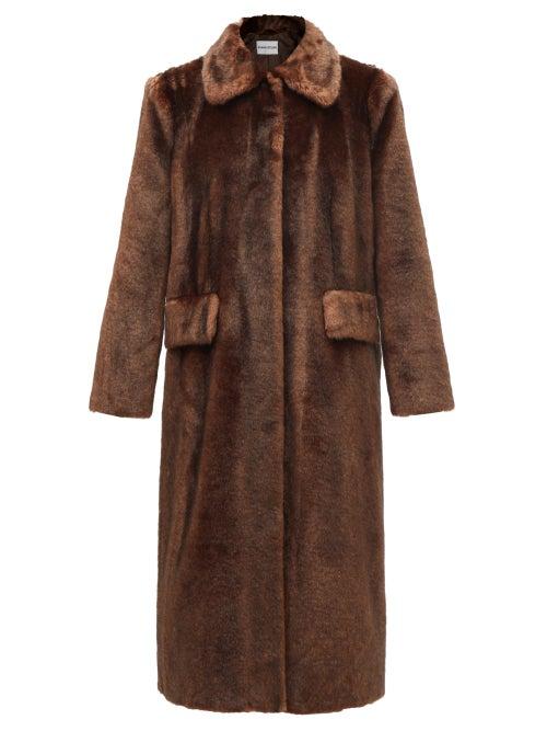 Stand Studio - Cassandra Faux-fur Coat - Womens - Brown