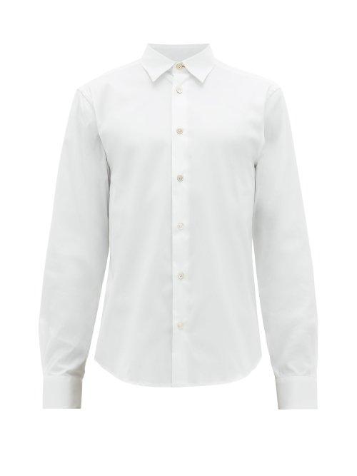 Matchesfashion.com Paul Smith - Stretch Cotton Poplin Shirt - Mens - White