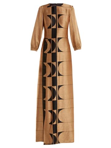 Carl Kapp Osiris Abstract Jacquard Gown