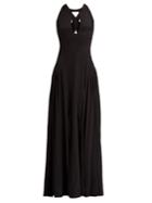 Zeus + Dione Hydrea Cut-out Silk Crepe De Chine Maxi Dress