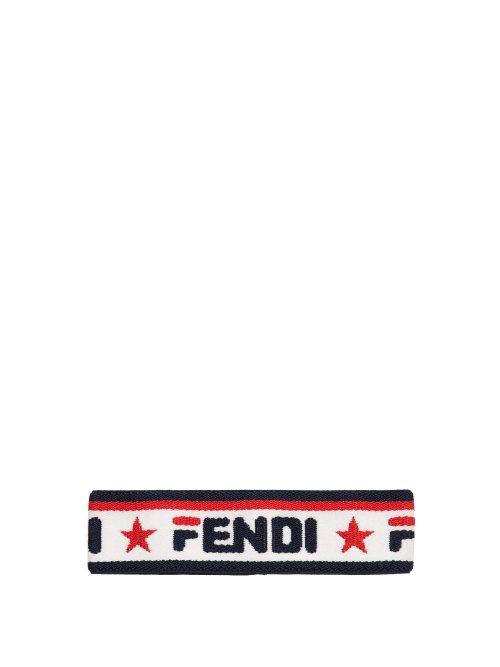 Matchesfashion.com Fendi - Mania Logo Headband - Womens - White Multi