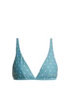 Asceno Polka-dot Triangle Bikini Top