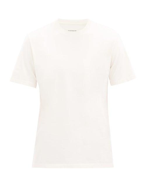 Matchesfashion.com Maison Margiela - Pack Of Three Cotton-jersey T-shirts - Mens - White