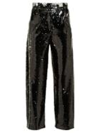 Matchesfashion.com Blaz Milano - Kelpie Sequinned Tailored Trousers - Womens - Black Multi