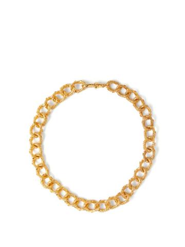 Matchesfashion.com Alighieri - The Unreal City 24kt Gold-plated Choker - Womens - Gold