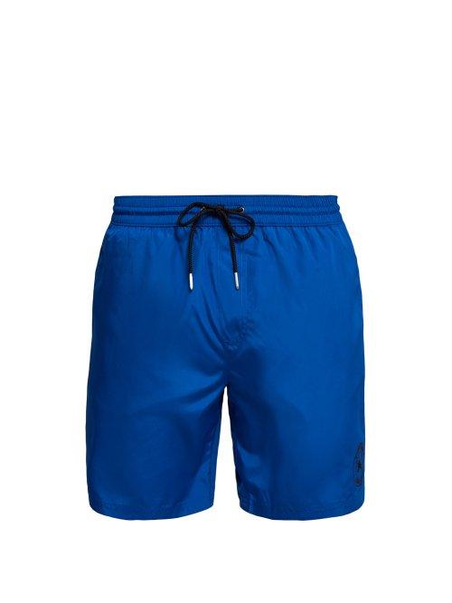 Matchesfashion.com Burberry - Logo Swim Shorts - Mens - Navy