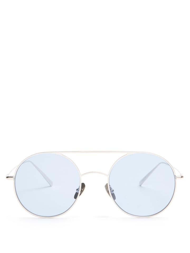 Kaleos Borden Round-frame Sunglasses