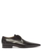 Matchesfashion.com Maison Margiela - Hyperion Exaggerated-toe Leather Derby Shoes - Mens - Black