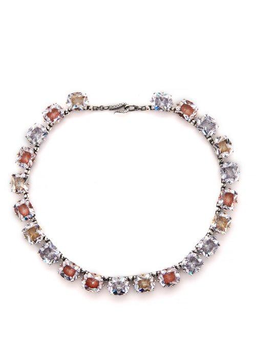 Matchesfashion.com Bottega Veneta - Crystal Embellished Choker - Womens - Multi