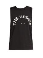 Matchesfashion.com The Upside - Big Logo Print Cotton Tank Top - Mens - Black