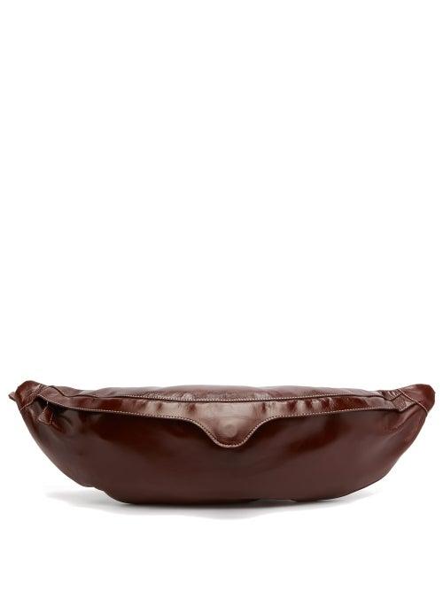 Matchesfashion.com Staud - Nat Oversized Leather Belt Bag - Womens - Burgundy