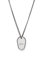 Matchesfashion.com Alexander Mcqueen - Skull-charm Curb-chain Necklace - Mens - Silver