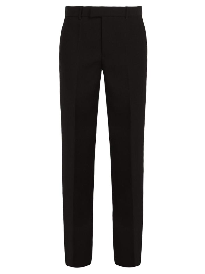 Helmut Lang Wool-twill Wide-leg Trousers