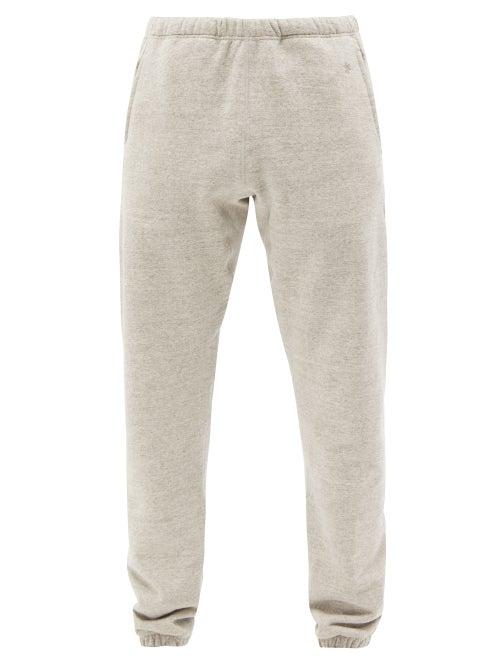 Goldwin - Organic Cotton-jersey Track Pants - Mens - Grey