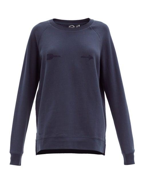 Matchesfashion.com The Upside - Watson's Bay Cotton-jersey Sweatshirt - Womens - Dark Navy