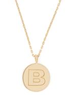 Matchesfashion.com Theodora Warre - B Charm Gold Plated Necklace - Womens - Gold