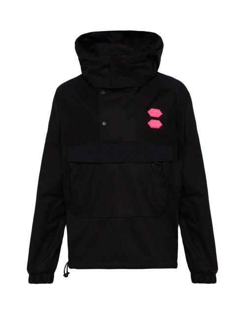 Matchesfashion.com Off-white - Logo Hooded Twill Jacket - Mens - Black